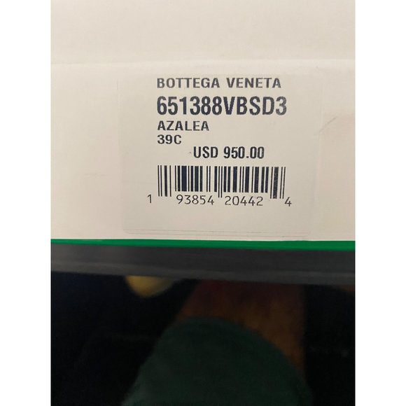 Bottega Veneta Women's Mesh Stretch Web High Heel Sandals Azalea Size 39C NIB - Picture 5 of 5